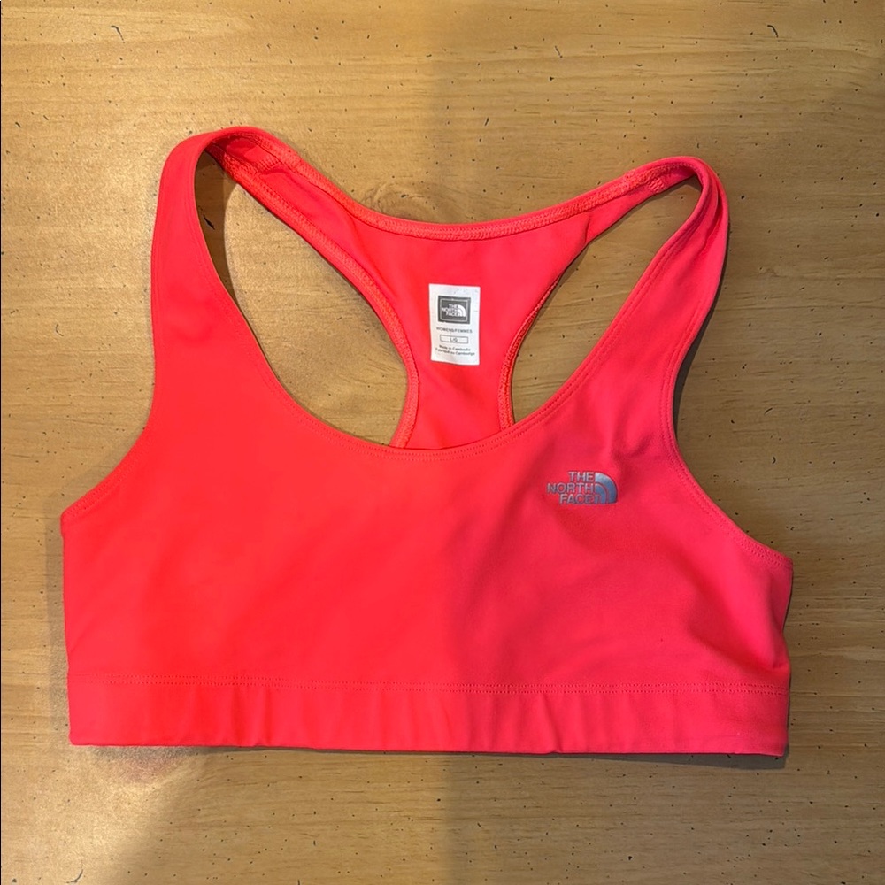 The North Face Pink Racerback Sports Bra Moisture-Wicking